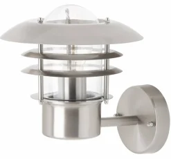 Brilliant Lampe Terrence Außenwandleuchte stehend edelstahl | 1x A60, E27, 60W, g.f. Normallampen n. ent. | IP-Schutzart: 44 - spritzwassergeschützt | Für LED-Leuchtmittel geeignet Online