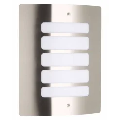 Lampe Todd Außenwandleuchte edelstahl | 1x A60, E27, 60W, geeignet für Normallampen (nicht enthalten) | IP-Schutzart: 44 - spritzwassergeschützt ^ Brilliant Outlet