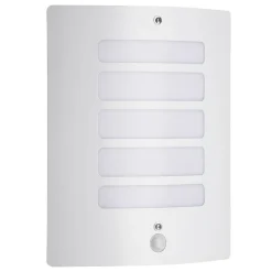 Lampe Todd Außenwandleuchte Bewegungsmelder weiß | 1x A60, E27, 60W, geeignet für Normallampen (nicht enthalten) | IP-Schutzart: 44 - spritzwassergeschützt ^ Brilliant Sale