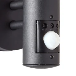 Brilliant Lampe, Venlo Außenwandleuchte stehend Bewegungsmelder schwarz matt, Edelstahl/Kunststoff, 1x A60, E27, 40W,Normallampen (nicht enthalten) Clearance