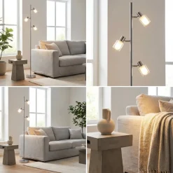 Lea LED Stehleuchte 160 cm 3-flammig warmweiß ^ Brilliant Online