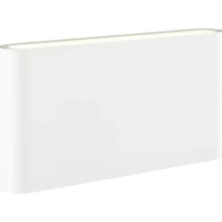 Brilliant Welbie LED Außenwandleuchte weiß, 14W integriert, 1300 Lumen, Warmweiß (3000K), IP54 spritzwassergeschützt, Up- & Downlight, 17,5x9x2,9 cm, inkl. Montagematerial Discount