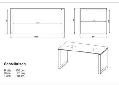 Büro-Set MUENCHEN 3-tlg | Schreibtisch, Schrank, Container | Glasfront | Chalet-Eiche-Nb./Weiß ^ KADIMA DESIGN Sale
