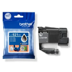 LC521BK Druckerpatrone, Schwarz, Original, 1 Stück (Kompatibel mit DCP-J1260W, DCP-J1310DW, DCP-J1313DW, DCP-J1360DW, DCP-J1460DW) ^ Brother Outlet