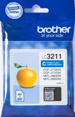 Tintenpatrone LC-3211C Cyan (ca. 200 Seiten) ^ Brother Sale