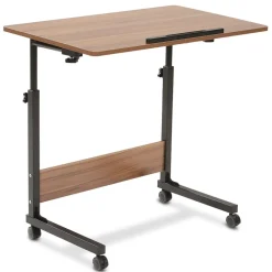 Büro- und Beistelltisch, höhenverstellbar 65,5-90 cm, mit Rollen, ^ eloneo Discount