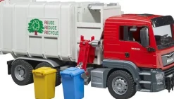 Bruder 03761 MAN TGS Seitenlader Müll-LKW und 2 Mülltonnen