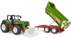 Bruder 03452 ROADMAX Traktor mit Frontlader und Kippanhänger Outlet