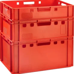BURI Eurofleischkiste Verschiedene Größen / / Rot Clearance