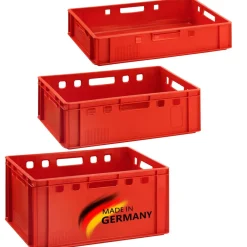 BURI Eurofleischkiste Verschiedene Größen / / Rot Clearance