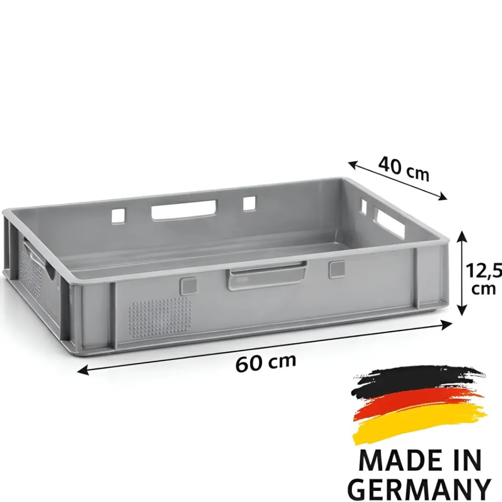 Fleischerkiste E1 Metzgerkiste 5x Fleischkiste flach 60x40x12,5 ^ BURI Clearance