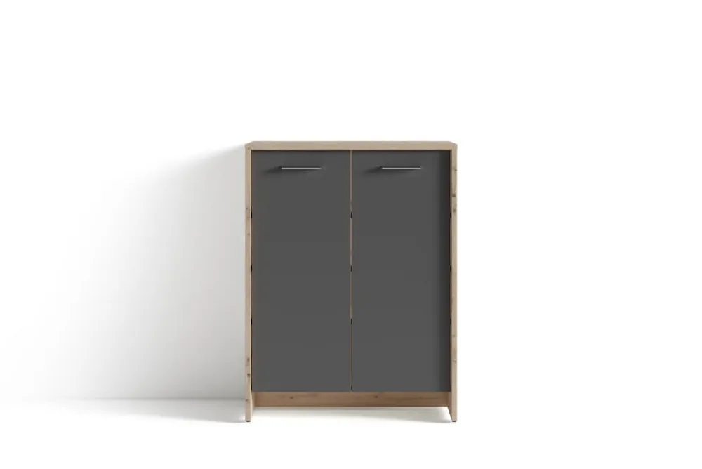 byLIVING Schuhschrank BEN, Breite 63 cm, (Eiche-Optik)/anthrazit Artisan Eiche Best