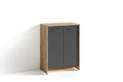 byLIVING Schuhschrank BEN, Breite 63 cm, (Eiche-Optik)/anthrazit Artisan Eiche Best