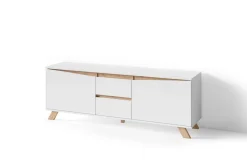 byLIVING TV-Board VALENTIN, Breite 160 cm, /Artisan Eiche (Eiche-Optik) weiß Clearance