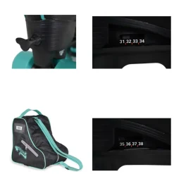 Byox Rollschuhe Escape schwarz PU-Rollen PU-Bremse ABEC-5 Lager Größe M (35-38) Outlet