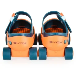 Byox Rollschuhe Scooper Skates Bremse vier Räder Kunststoffrollen ab 3 Jahren blau rosa