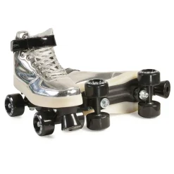 Byox Rollschuhe Silver PVC-Räder Sohle mit Licht Lager 608ZB Größe M (35-36) Discount