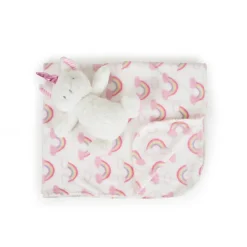 Cangaroo Babydecke 90 x 75 cm mit Plüschtier kuschelige Babydecke Krabbeldecke pink Sale