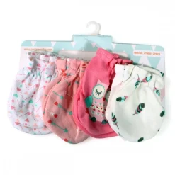 Cangaroo Babyhandschuhe Tibby 4er-Set Fäustlinge, 100% Baumwolle, ab Geburt rosa blau Sale