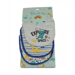 Babylatz 3er Set Kay Selbstverschluss, waschbar, wasserfest, ab Geburt ^ Cangaroo Hot