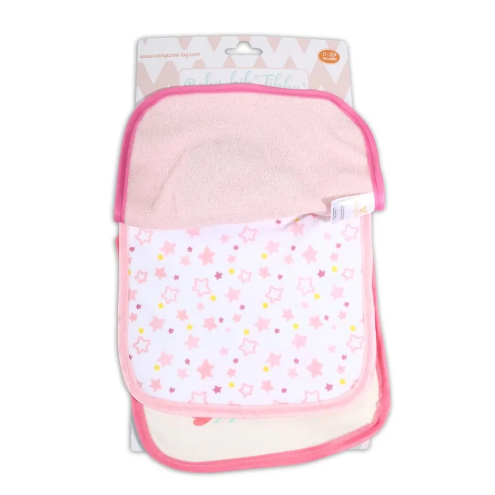 Babylatz 3er Set Tibby Selbstverschluss, wasserfest waschbar ab Geburt ^ Cangaroo Clearance