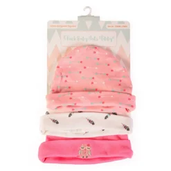 Babymütze Tibby 3er-Set Größe 46 cm, 100% Baumwolle, Erstlingsmütze ^ Cangaroo Sale