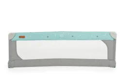 Bettschutzgitter Leinen 130 cm Bettgitter Rausfallschutz Front klappbar türkis ^ Cangaroo Hot