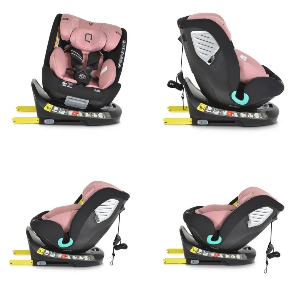 Cangaroo i-Size Kindersitz Quill (40-150cm) Gruppe 0/1/2/3, Isofix, 360° drehbar rosa Online