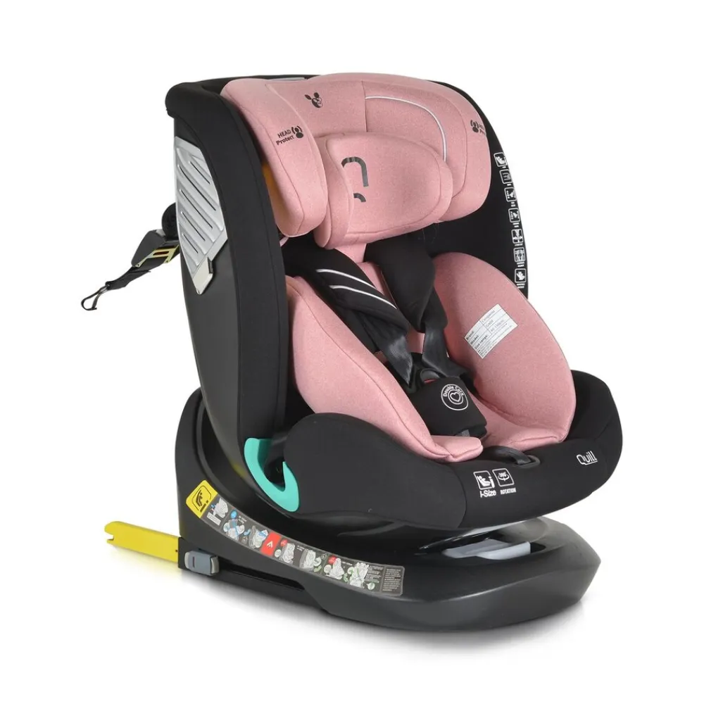 Cangaroo i-Size Kindersitz Quill (40-150cm) Gruppe 0/1/2/3, Isofix, 360° drehbar rosa Online