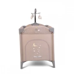 Cangaroo Reisebett Once upon a time, 2 Ebenen, Seiteneingang, Matratze, Mobile beige Hot