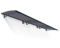 PALRAM Canopia Aquila Vordach, solar grau, klar 453,5x91,5x17,5 in cm (LxBxH) Hot