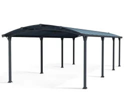 Canopia Arcadia Carport aus Aluminium 3,6 x 8,6 m in Grau ^ PALRAM Hot