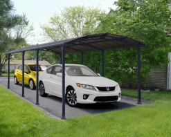 Canopia Arcadia Carport aus Aluminium 3,6 x 8,6 m in Grau ^ PALRAM Hot