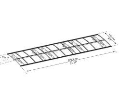 Bordeaux 7x1.4 Vordach, weiß ^ Canopia Hot