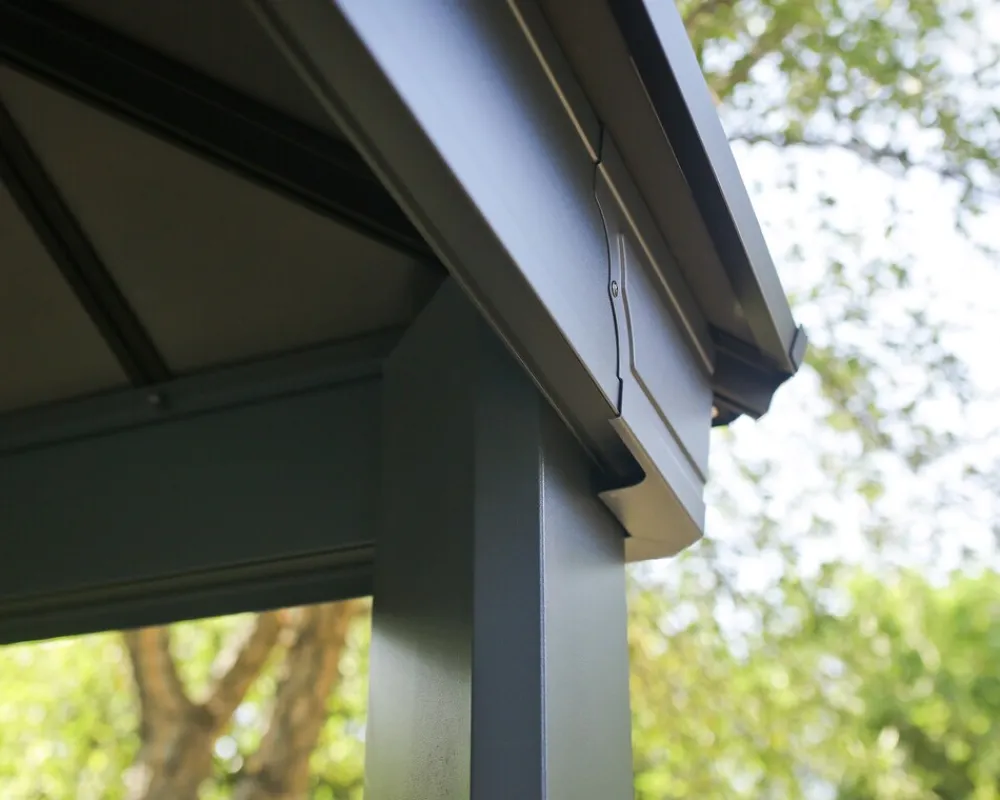 PALRAM Canopia Dallas 4,3x4,3m Gartenpavillon, anthrazit Best