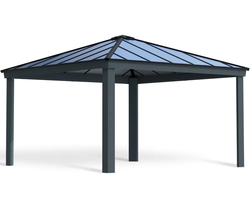 PALRAM Canopia Dallas 4,3x4,3m Gartenpavillon, anthrazit Best
