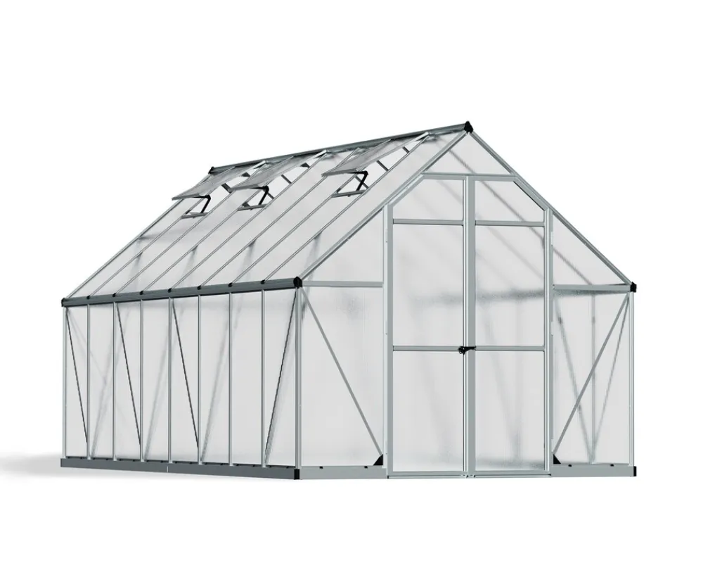 PALRAM Canopia Essence 4.9x2.5 Gewächshaus, silber Outlet