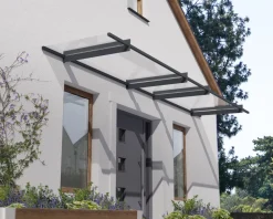 Canopia Nancy 4x0.9 Vordach, grau, klar ^ PALRAM Outlet