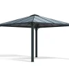 PALRAM Canopia Palermo Aluminium-Pavillon 3,6 x 3,6 m Grau Best