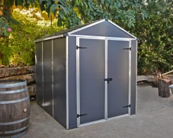 PALRAM Canopia Rubicon Gerätehaus, anthrazit  229x185x217 in cm Outlet