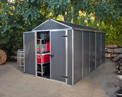 PALRAM Canopia Rubicon Gerätehaus, anthrazit 378x185x217 in cm Outlet