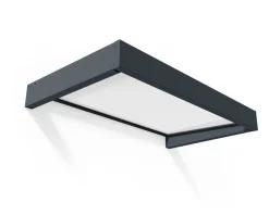 Canopia Sophia Vordach, anthrazit, weiß satiniert 160x95x17 in cm (LxBxH) ^ PALRAM Best