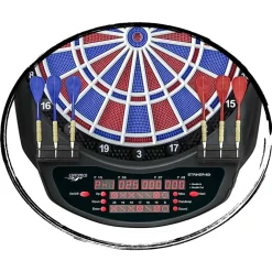 Carromco ELEKTRONIK DARTBOARD STRIKER-601, MIT ADAPTER, 2-LOCH ABSTAND Clearance