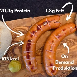 Vorteilspack Bockwurst Style mit Skyr, 20 Stück (2 kg) ^ Cheat Meat Best