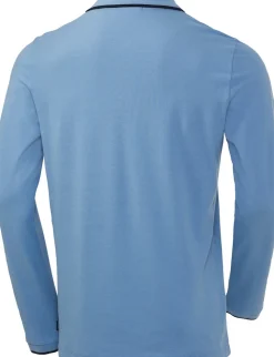Chiemsee Herren Langarpolo Bauwolle marine Online