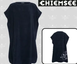 Chiemsee - Surf Cape (dunkelblau, 85x206cm) mobile Umkleidekabine 100% Baumwolle Poncho ^ Happy People