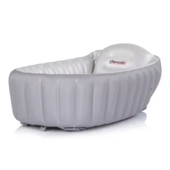 Babybadewanne Baby Cloud aufblasbar Pumpe Seitenpolster ab Geburt grau ^ Chipolino Sale