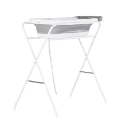 Babybadewanne-Set Slim, Ständer 90 cm, Ablage, klappbar, Thermometer ^ Chipolino Hot