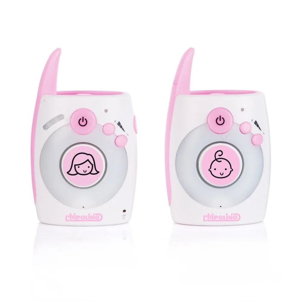Chipolino Babyphone Astro, 300 m Reichweite, Zweiwege-Kommunikation, USB Adapter rosa New