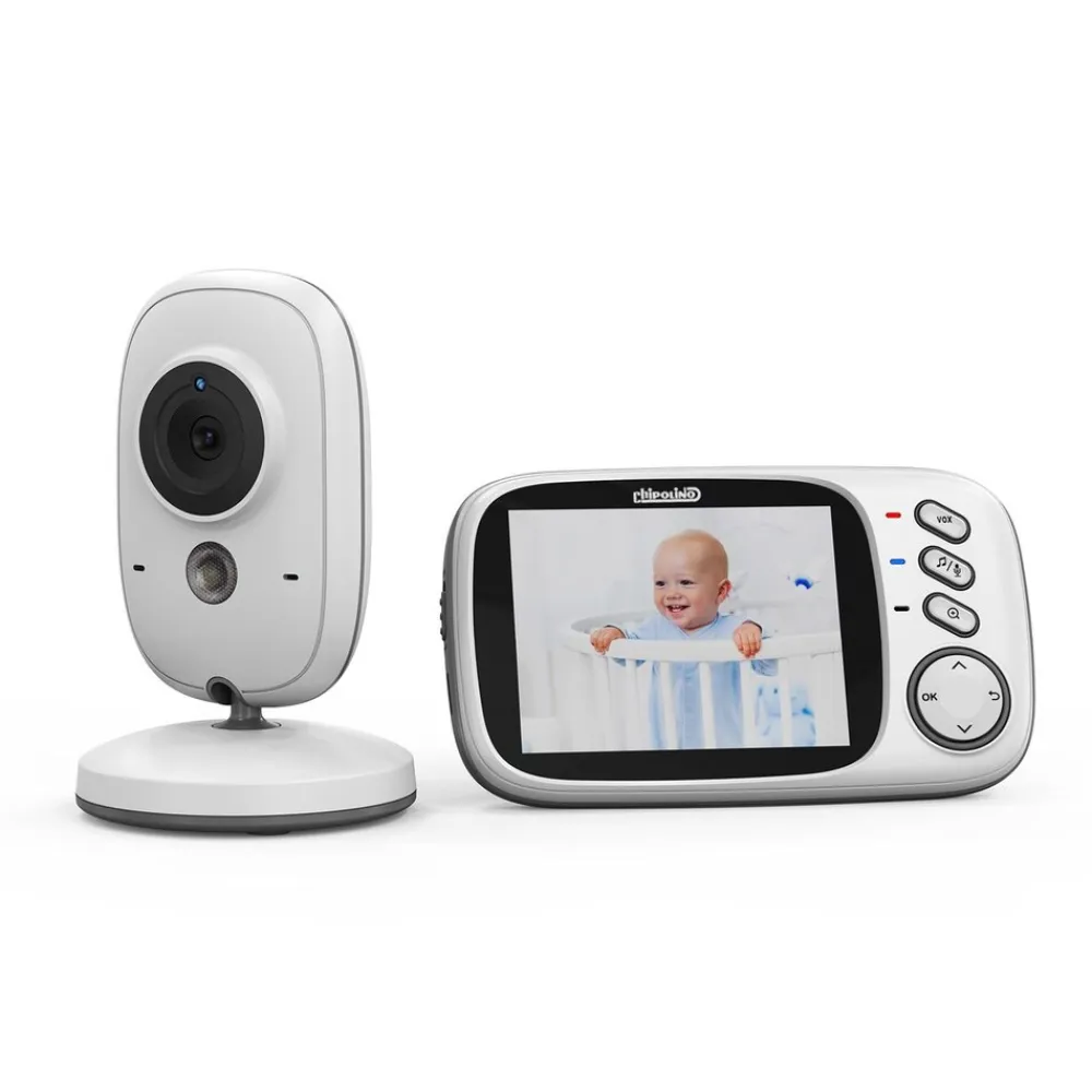 Babyphone Polaris+ Kamera 3,2" IPS LCD Display Temperatursensor Alarm ^ Chipolino Sale